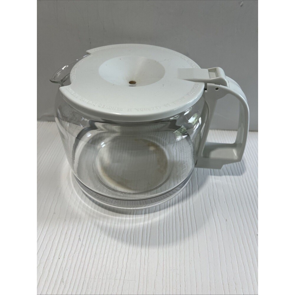 Mr. Coffee Replacement Carafe 10-12 Cup Carafe Decanter White